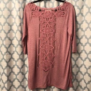 3/4 sleeve tunic by Painted Threads